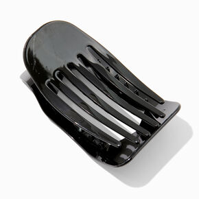 Matte Black Oval Yoga Hair Claw,