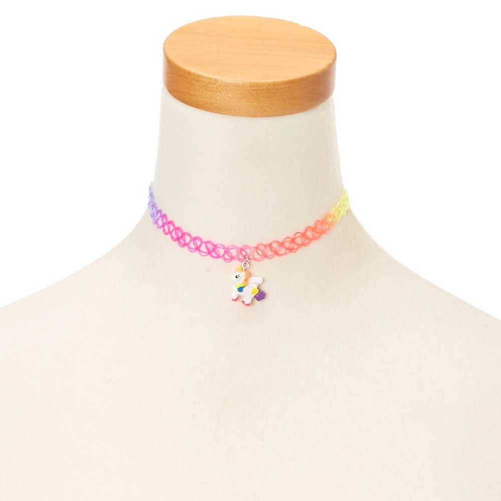 Rainbow sale choker claire's