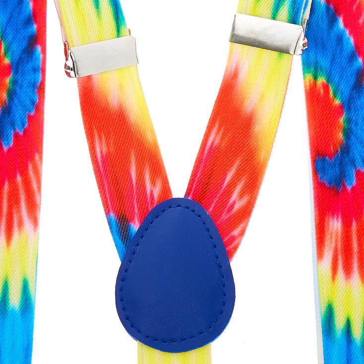 Rainbow Tie Dye Suspenders,