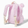 Claire&#39;s Club Furry Pink Bear Backpack,
