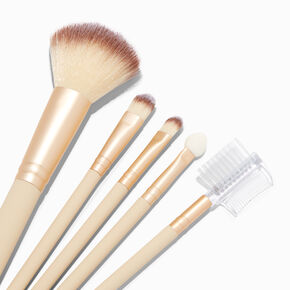 Matte Tan Makeup Brushes - 5 Pack,