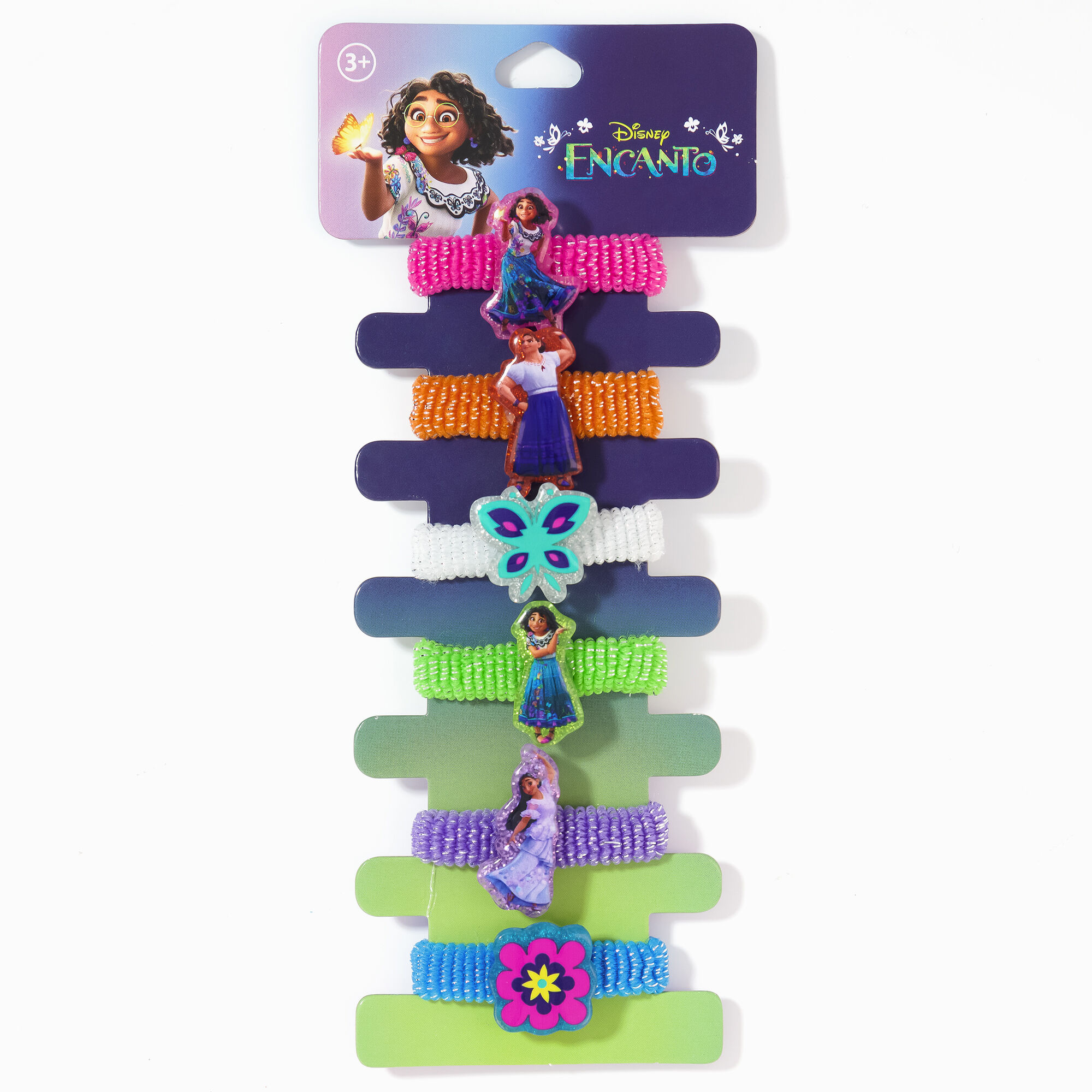 Élastiques à breloque Encanto Disney - Lot de 6,