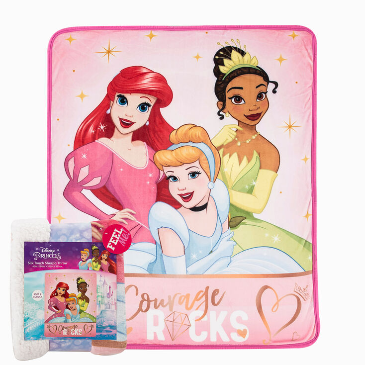 Disney Princess Rocking Princesses Silk Touch Sherpa Blanket &#40;ds&#41;,