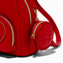Valentine&#39;s Day Red Quilted Heart Small Backpack,