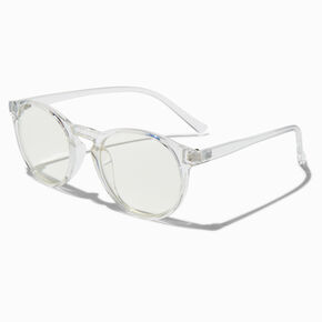 Claire&#39;s Club Clear Oval Clear Lens Frames,