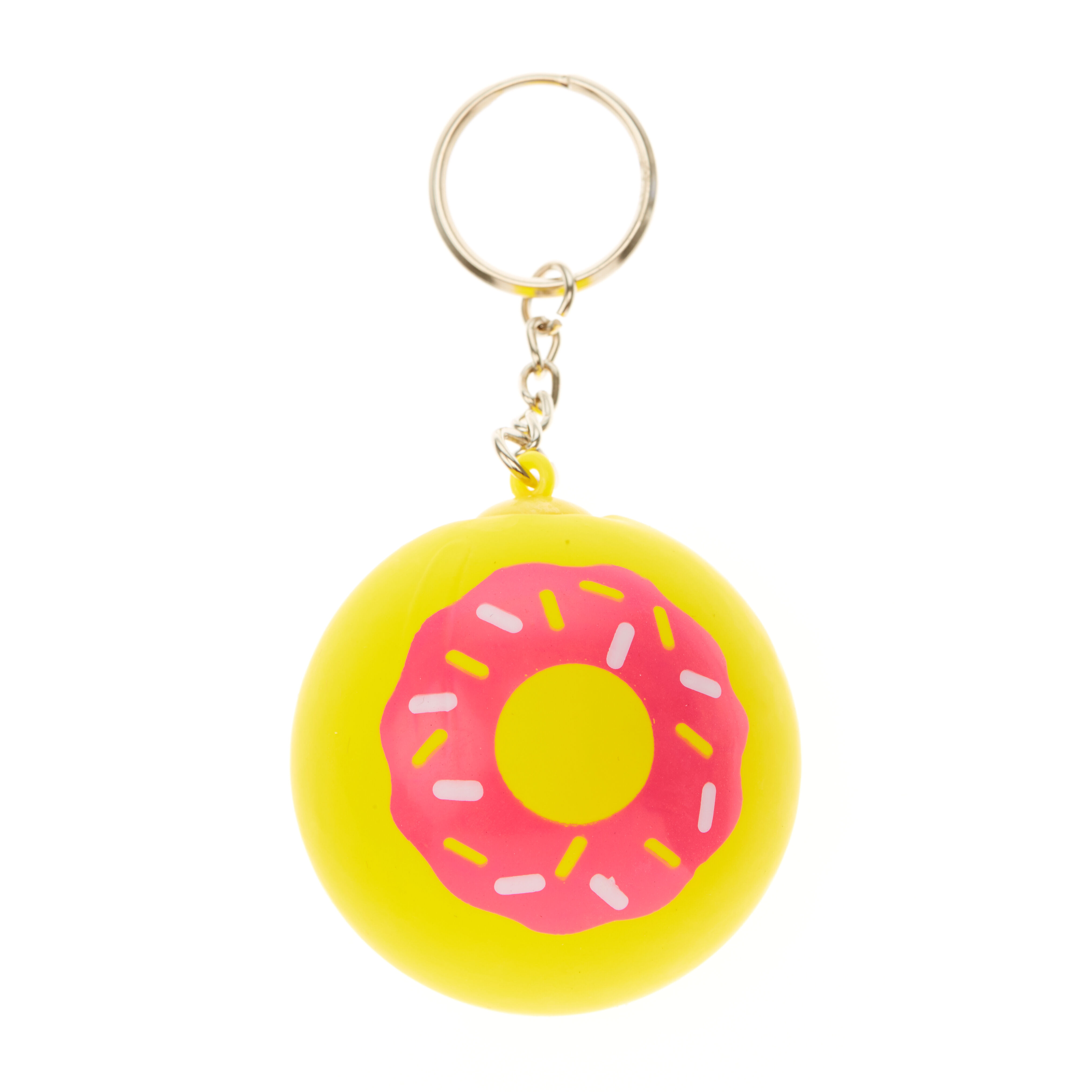 Porte-clés balle antistress en forme de donut,