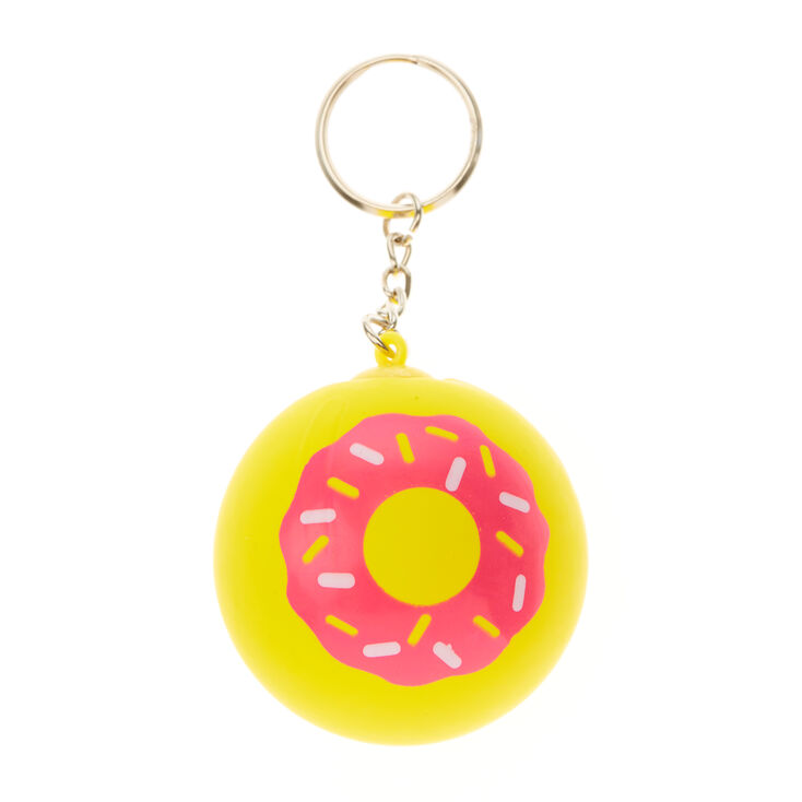 Porte-cl&eacute;s balle antistress en forme de donut,