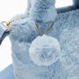 Furry Baby Blue Crossbody Tote Bag,