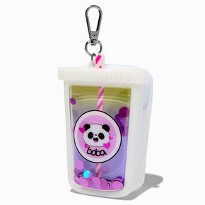 Panda Boba Jelly Coin Purse Keychain,