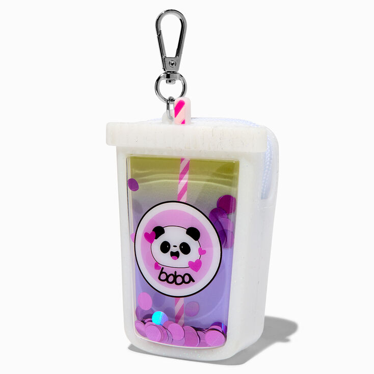 Panda Boba Jelly Coin Purse Keychain,
