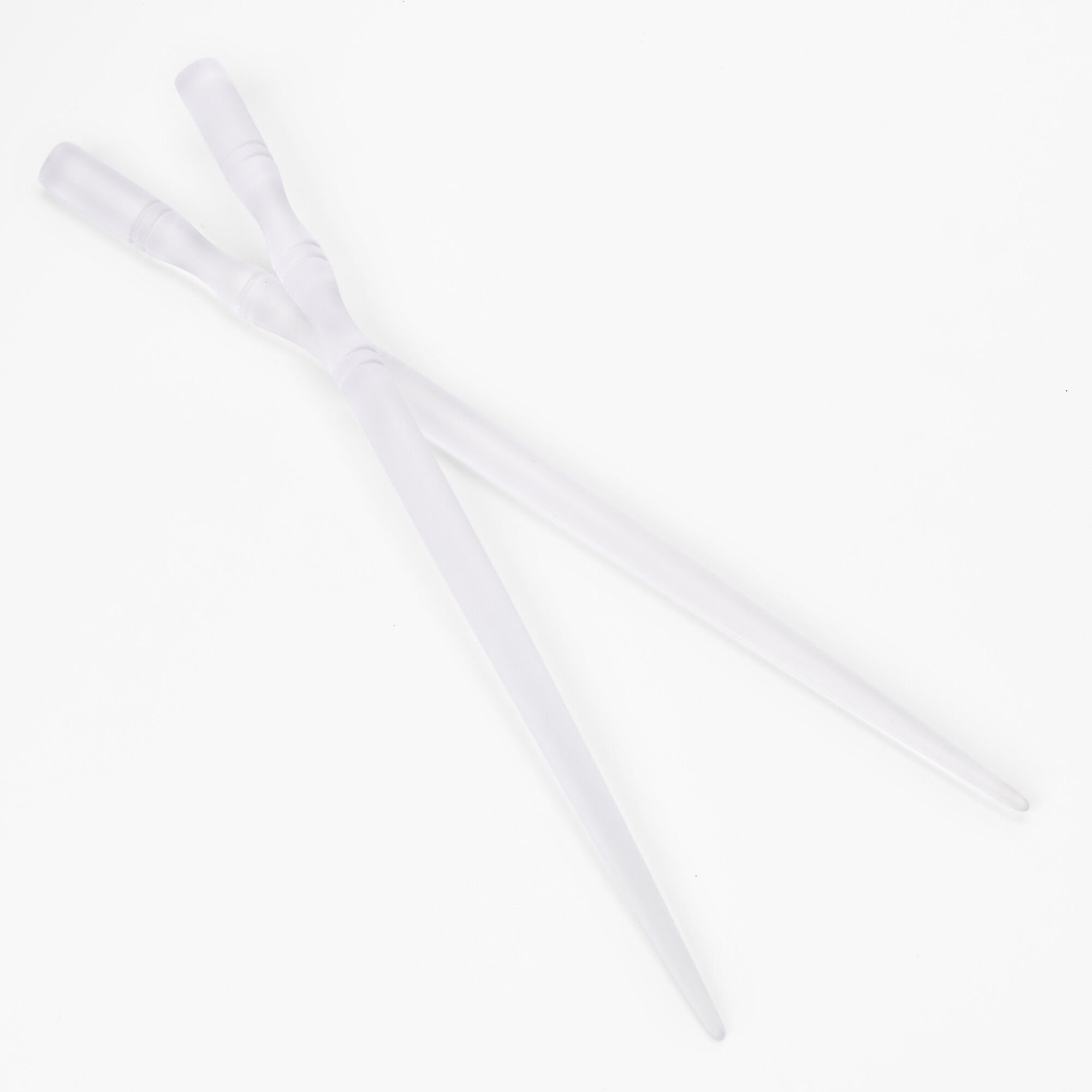 View Claires Frosted Hair Sticks 2 Pack White information