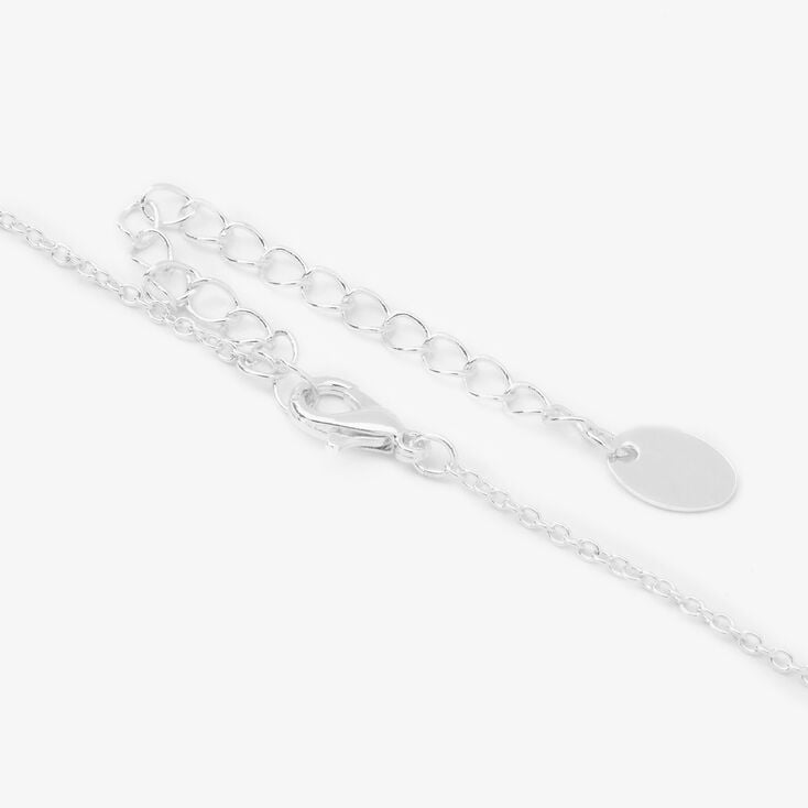 Mother/Daughter 16&quot; Silver Pendant Necklace,