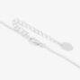 Mother/Daughter 16&quot; Silver Pendant Necklace,