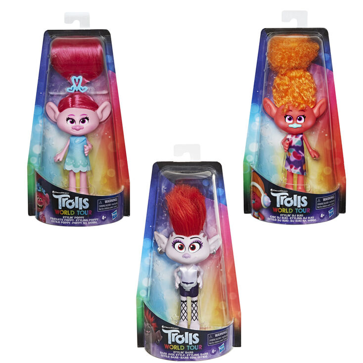 Poup&eacute;e Stylin&rsquo; Les Trolls 2&nbsp;: Tourn&eacute;e mondiale &ndash; Les mod&egrave;les peuvent varier,