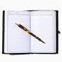 Black Velvet Embellished Daisy Planner and Pen Set,