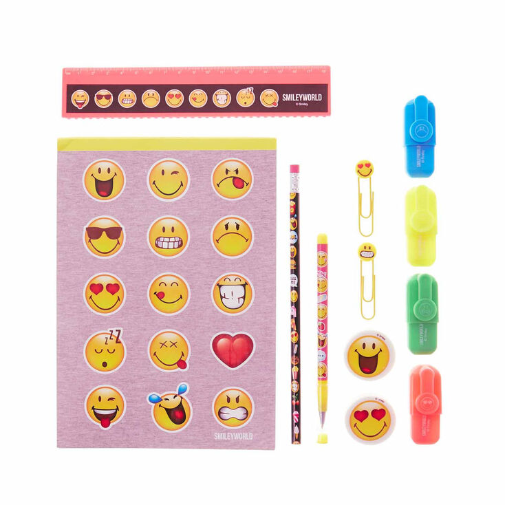 Claire's Ensemble de papeterie Smiley World