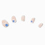Evil Eye Swirl Stiletto Press On Vegan Faux Nail Set - 24 Pack,