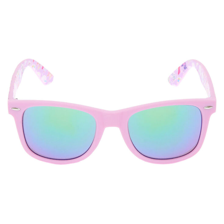 Unicorn Retro Frame Sunglasses - Purple,