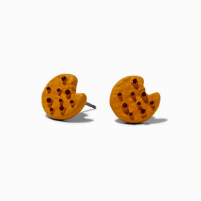 Chocolate Chip Cookie Stud Earrings ,