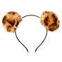 Leopard Pom Pom Headband,