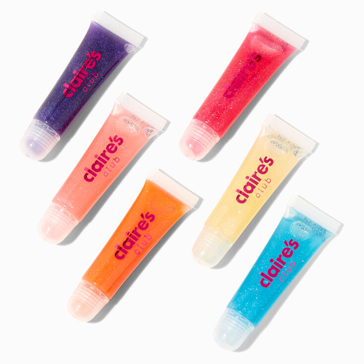 Lot festif anniversaire gloss licorne &agrave; paillettes Claire&#39;s&nbsp;Club &#40;lot de 6&#41;,