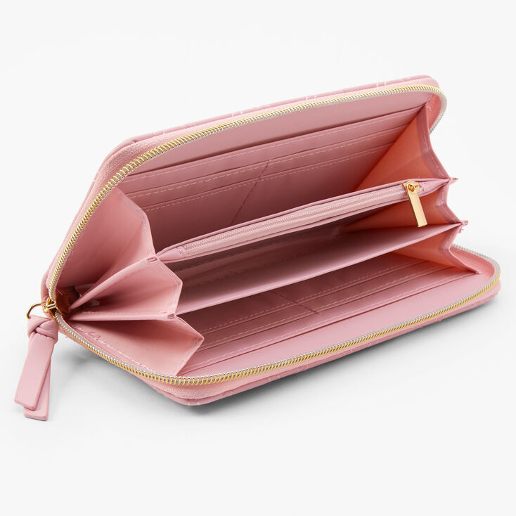 Initial Pearl Wristlet - Pink, A,
