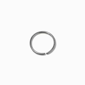 20G Silver-tone Stainless Steel Mixed Nose Rings - 3 Pack,