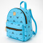 Blue Love Angel Wings Small Backpack,