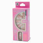 Neutral Ombre Pearl Long Almond Vegan Faux Nail Set - 24 Pack,