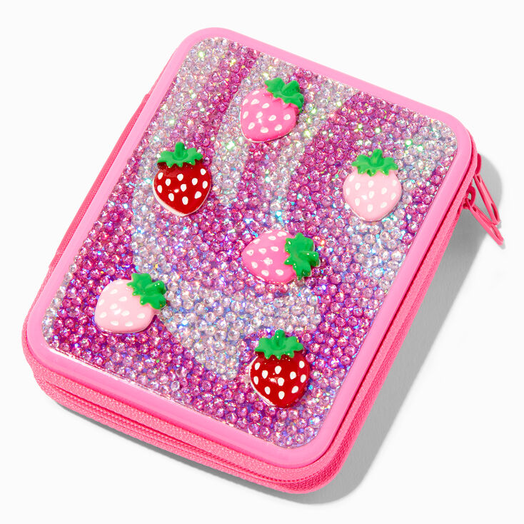 Strawberry Bling Pink Makeup Tin,