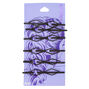 Geometric Slide Hair Pins - Black, 6 Pack,