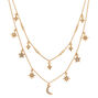 Gold-tone Celestial Multi-Strand Necklace,