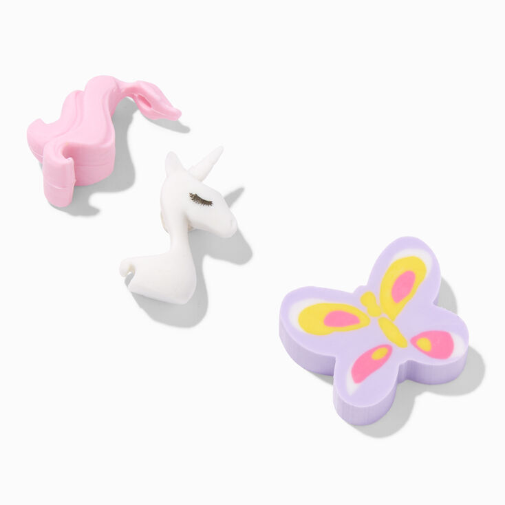 Butterfly Unicorn Erasers - 5 Pack,