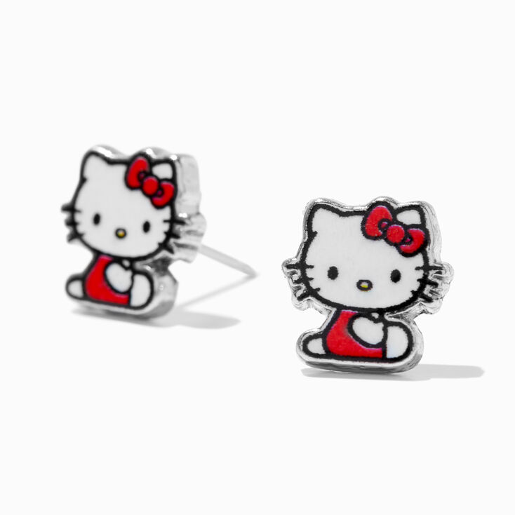 Hello Kitty&reg; 50th Anniversary Claire&#39;s Exclusive Stainless Steel Studs Ear Piercing Kit with Ear Care Solution,