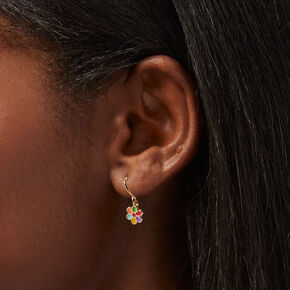 Gold Tropical Stud &amp; Drop Earrings - 20 Pack,