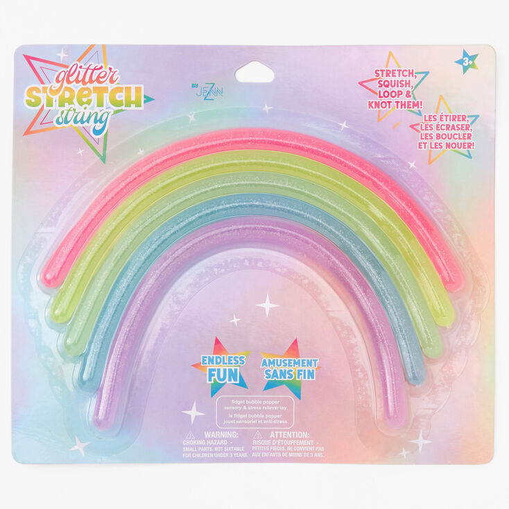 Glitter Stretch String Fidget Toy - Styles May Vary,