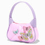 Claire&#39;s Club Lilac Butterfly Patch Shoulder Bag,
