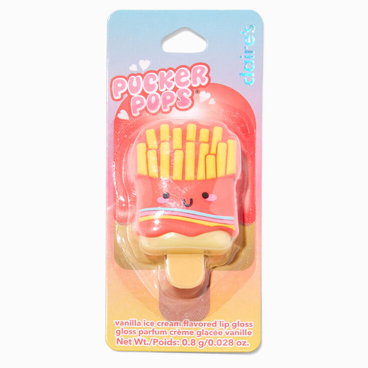 Pucker Pops&reg; French Fries Lip Gloss - Vanilla Ice Cream,