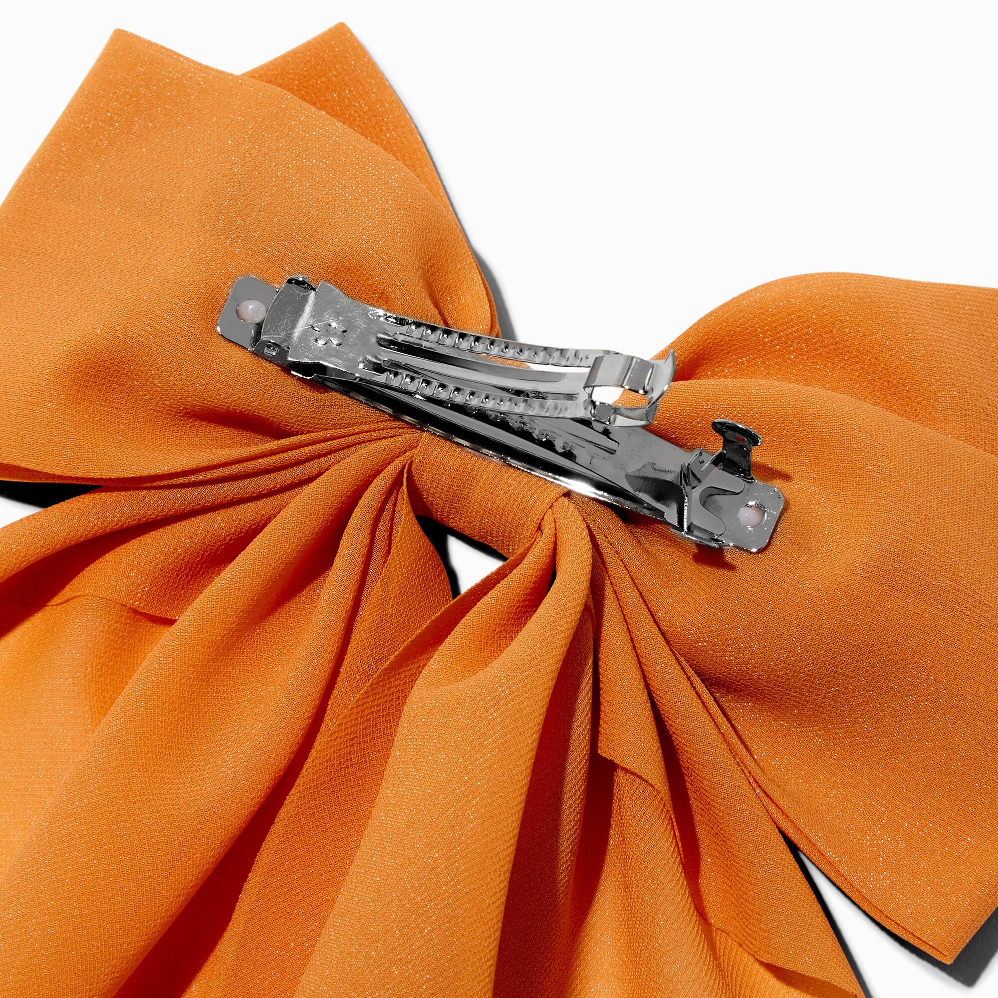 Peach Long Tail Hair Bow Clip,