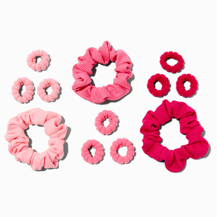 Pink Ice Cream Hair Ties &amp; Scrunchies - 12 Pack,