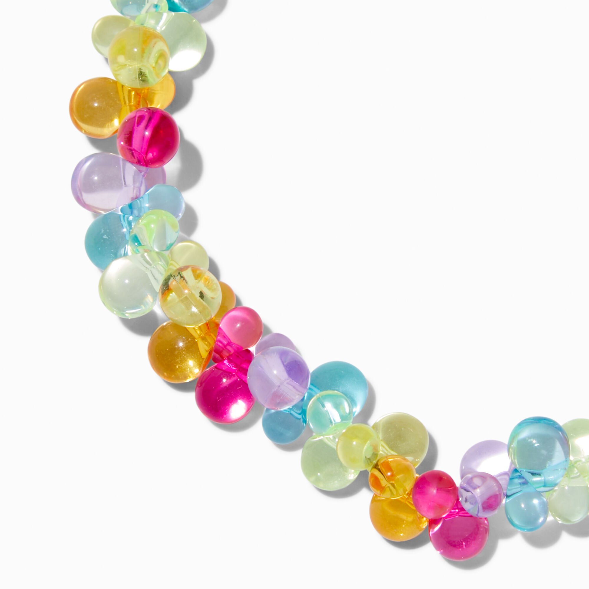 Collier élastique ballon arc-en-ciel Claire's Club,