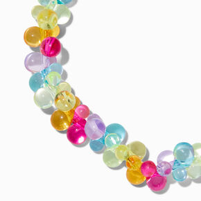 Collier &eacute;lastique ballon arc-en-ciel Claire&#39;s Club,