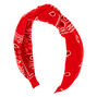 Serre-t&ecirc;te nou&eacute; style bandana - Rouge,