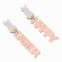 Happy Easter Glitter Drop Earrings,
