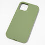 Solid Sage Green Silicone Phone Case - Fits iPhone&reg; 12/12 Pro,