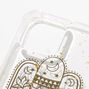 Gold Hamsa Hand Clear Phone Case - Fits iPhone&reg; 12/12 Pro,