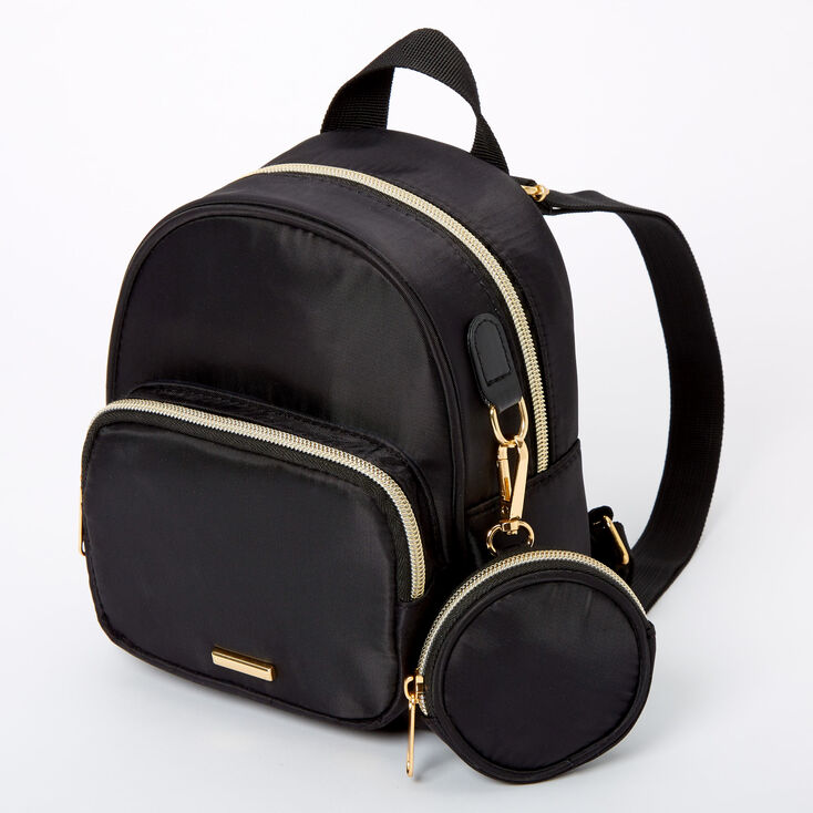 Black Nylon Mini Backpack | seeds.yonsei.ac.kr