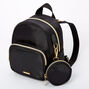 Petit sac &agrave; dos en nylon - Noir,