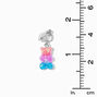 Colorblocked 0.5&quot; Gummy Bears&reg; Clip-On Drop Earrings,