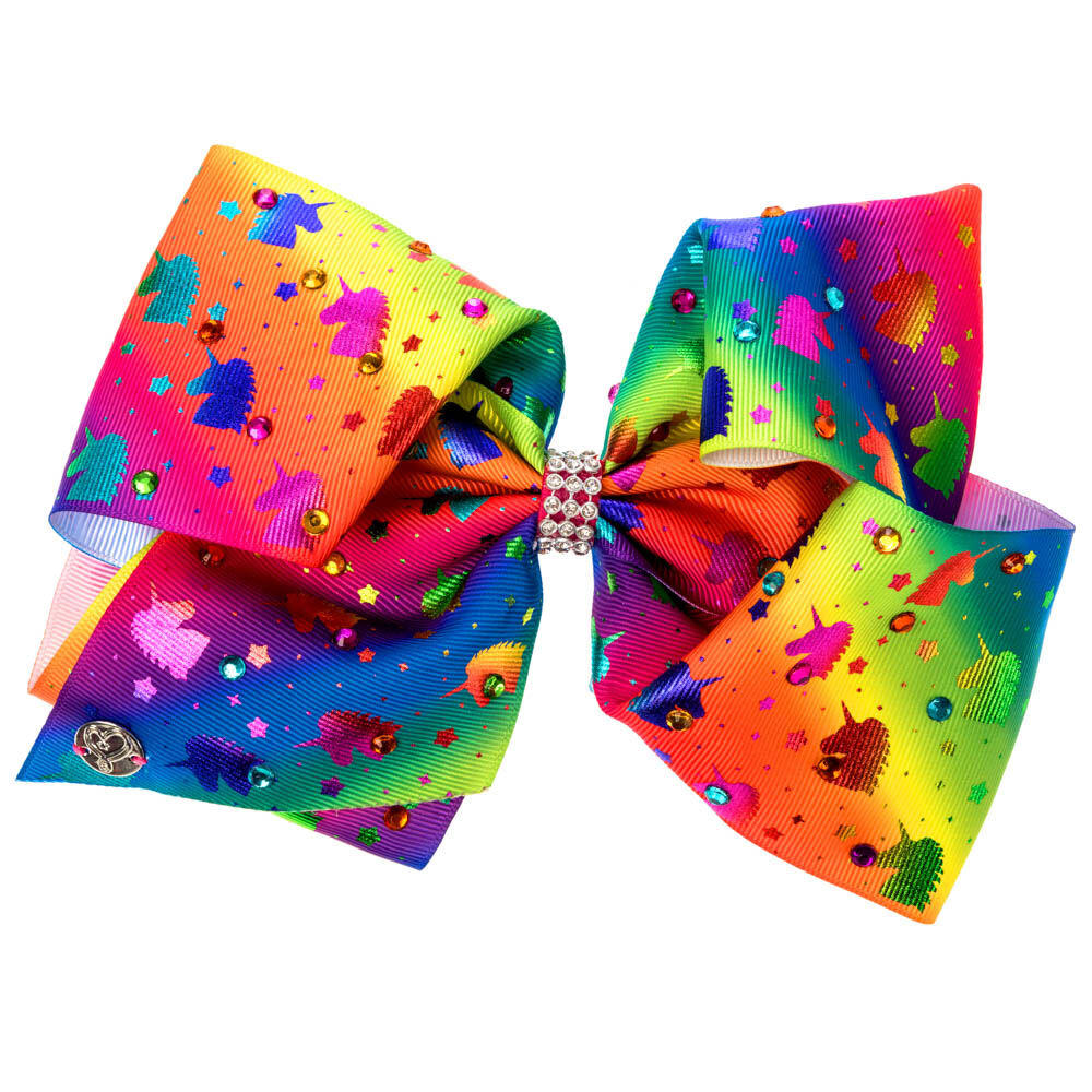 JoJo Siwa™ Large Rainbow Unicorn Madness Signature Hair Bow,